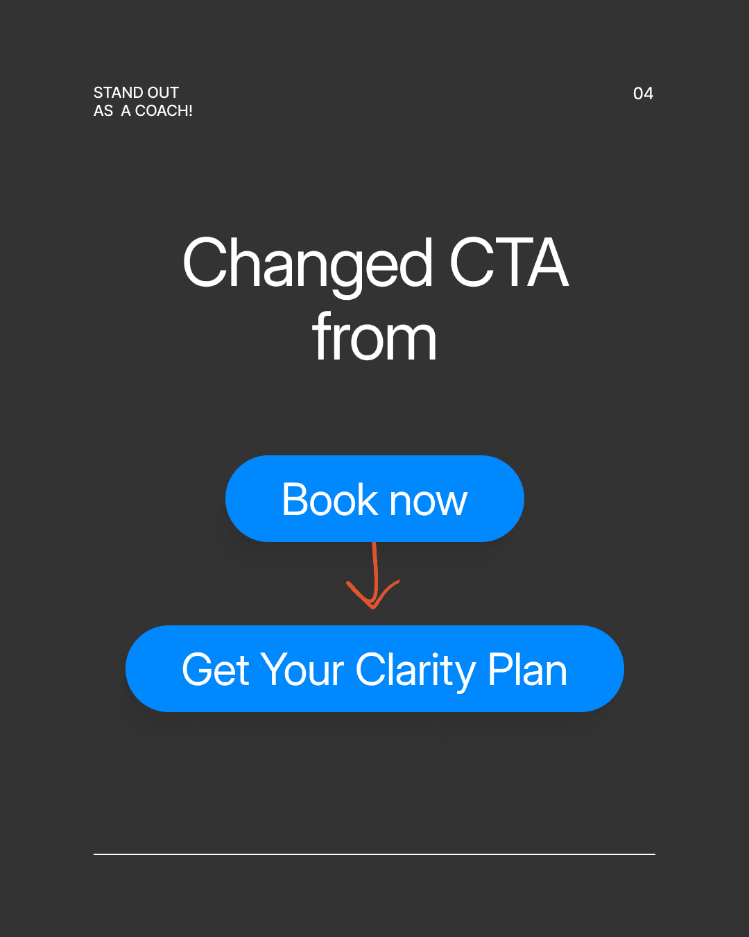 CTA changed from "Book now" to "Get Your Clarity Plan."
