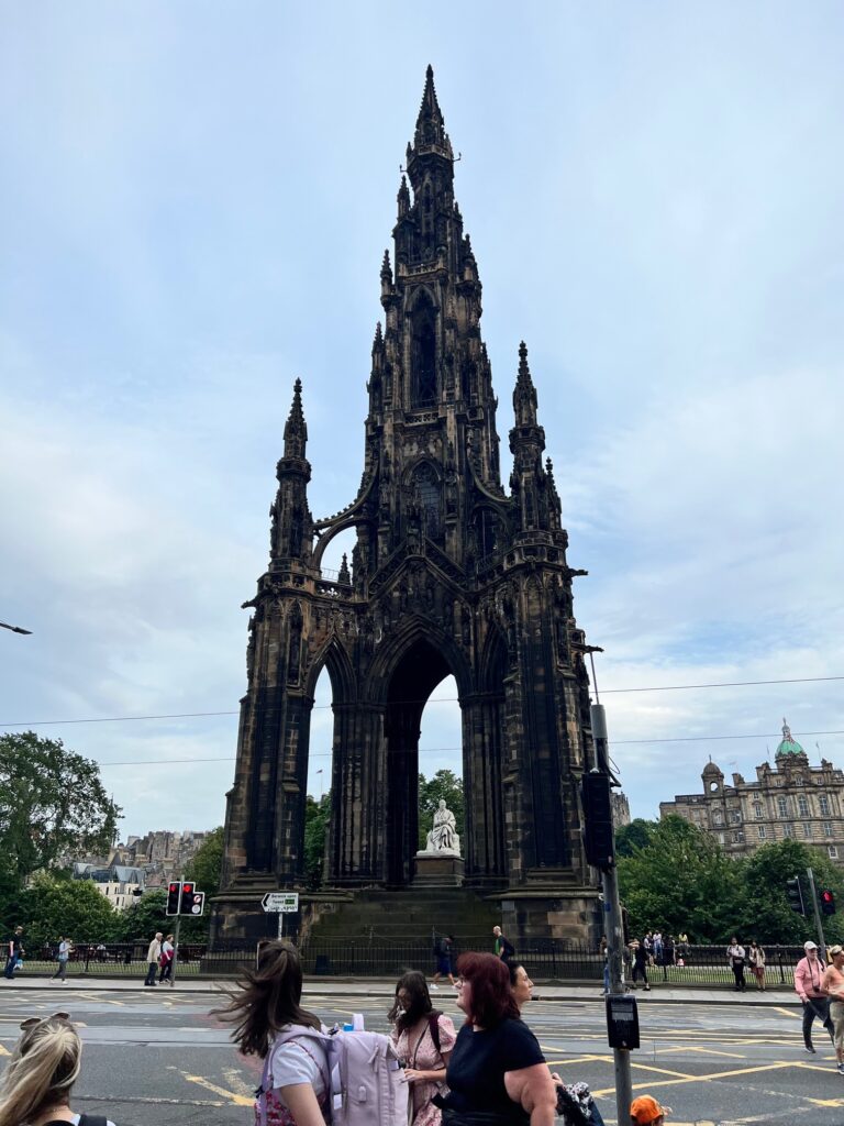 An old structure on Princess Street in Edinburgh