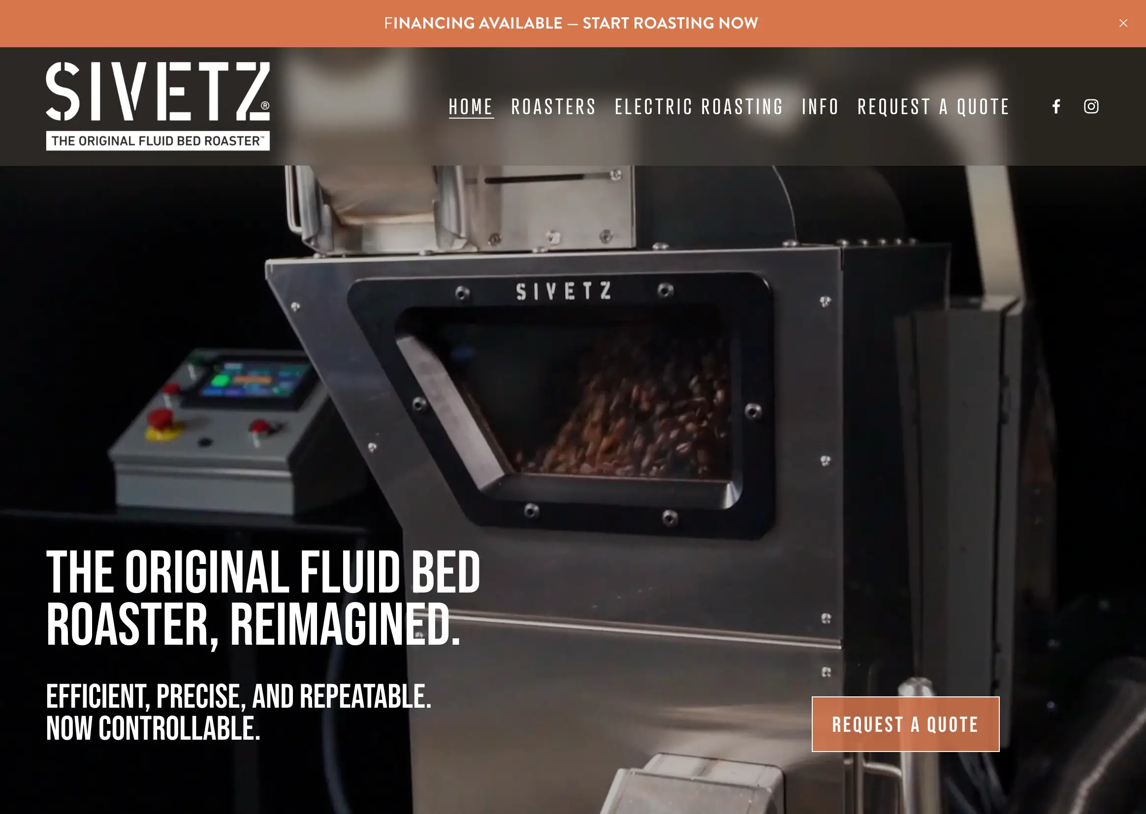 Coffee Brand Squarespace Design