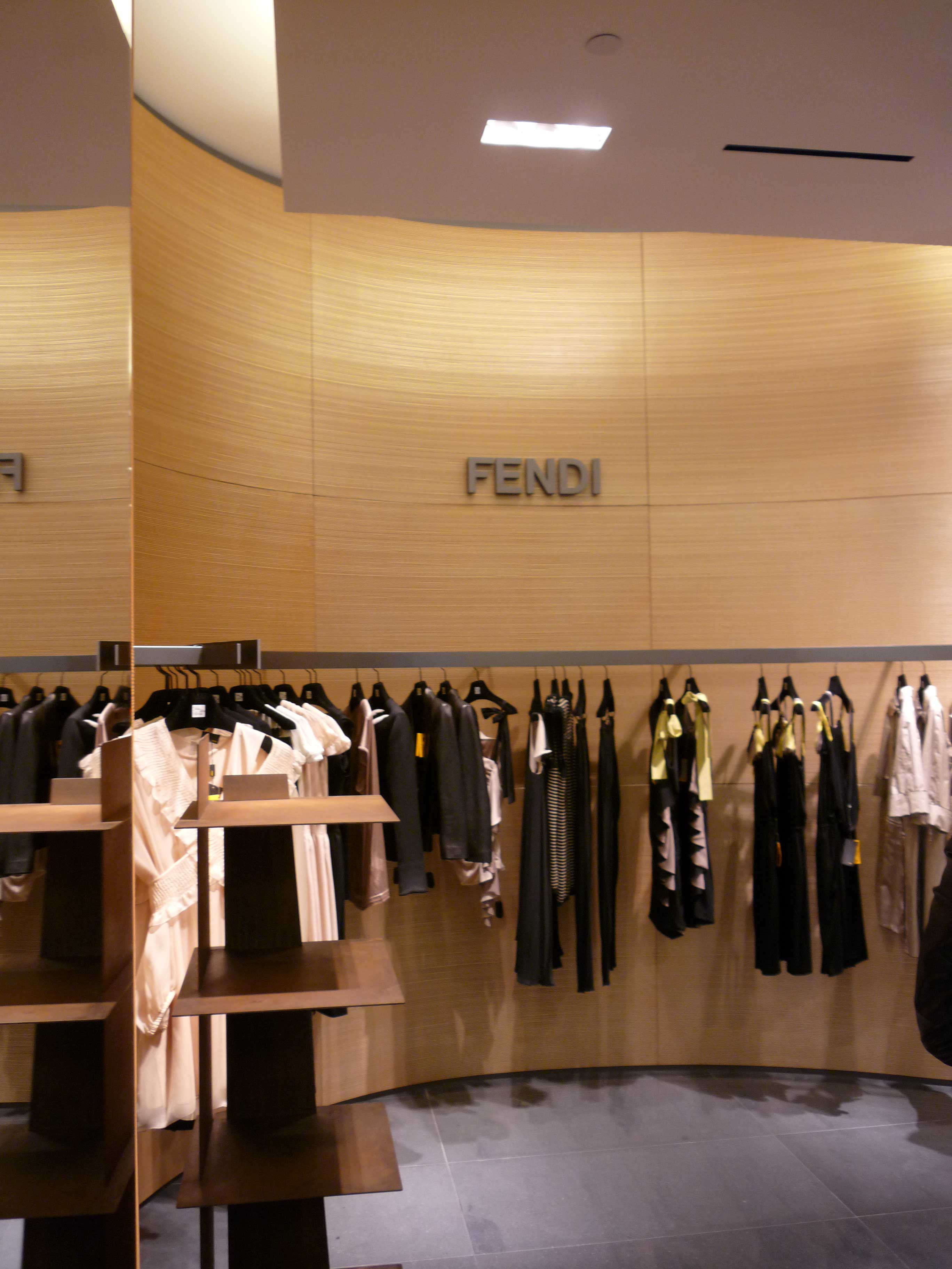 Interni negozio Fendi San Francisco