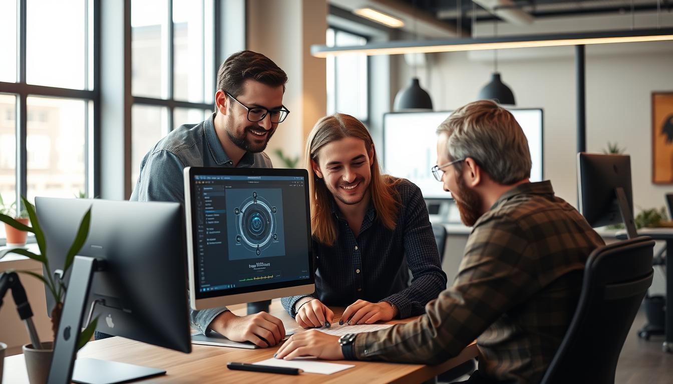 Creative Cowboys team helping small business implement AI