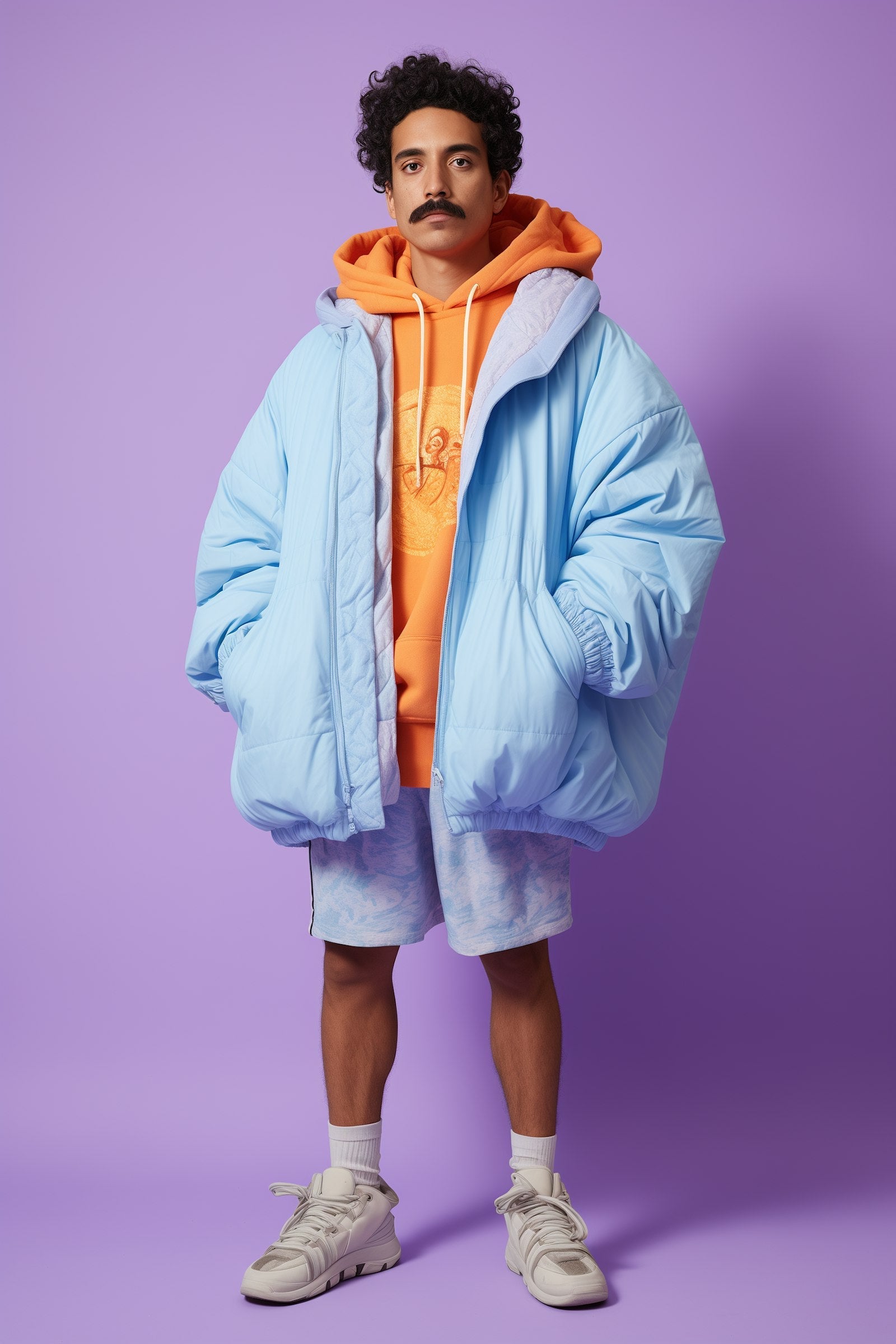Confident Young Man with Fashionable Streetwear