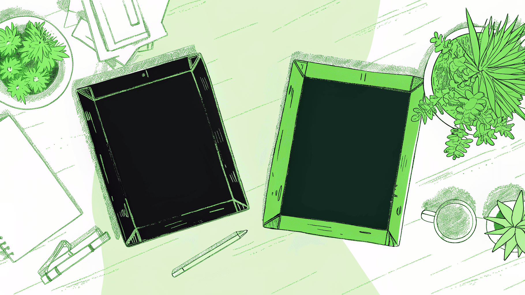 thin applicant folder versus thick standout profile folder on a desk