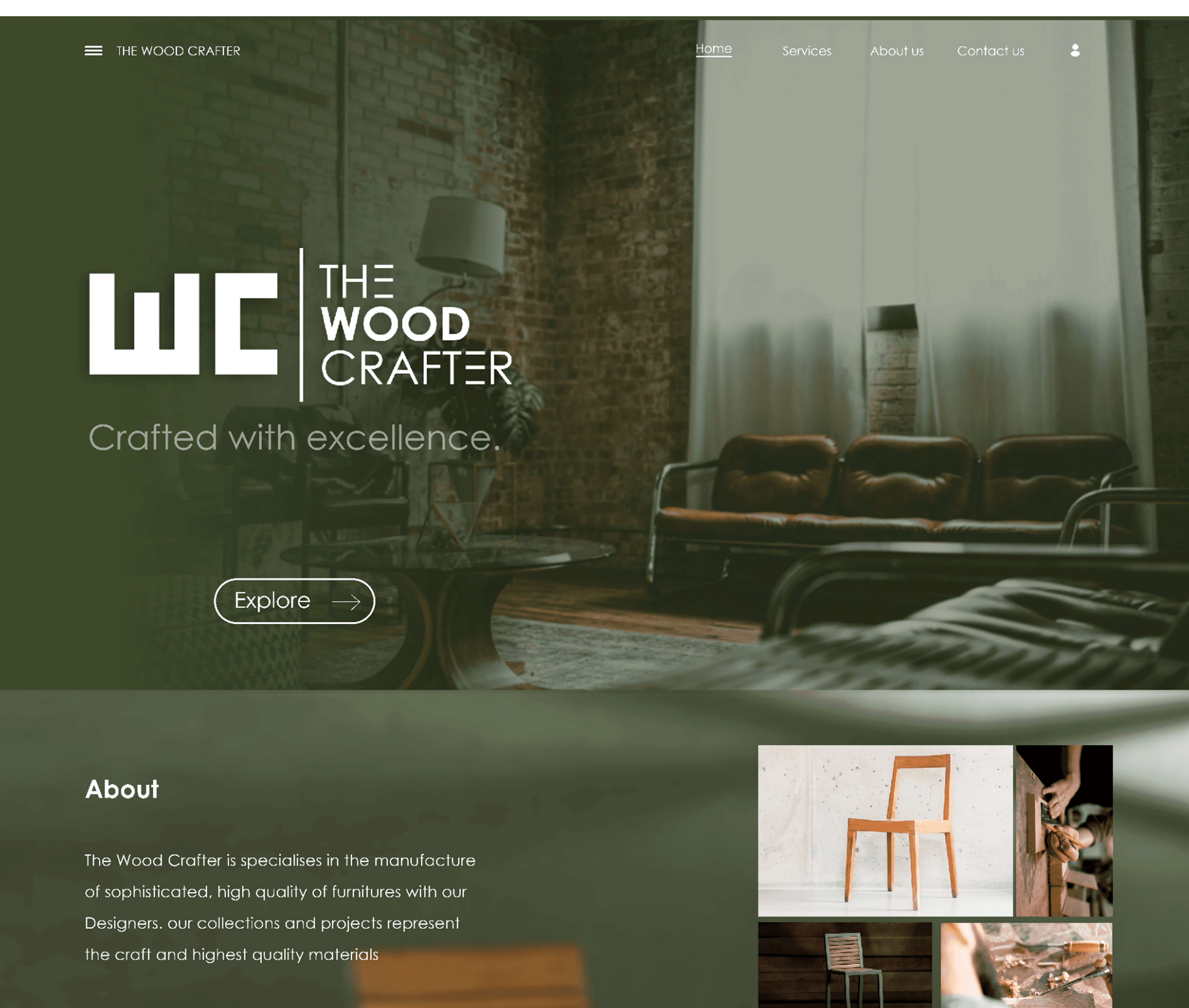 wood crafter Desktop UI