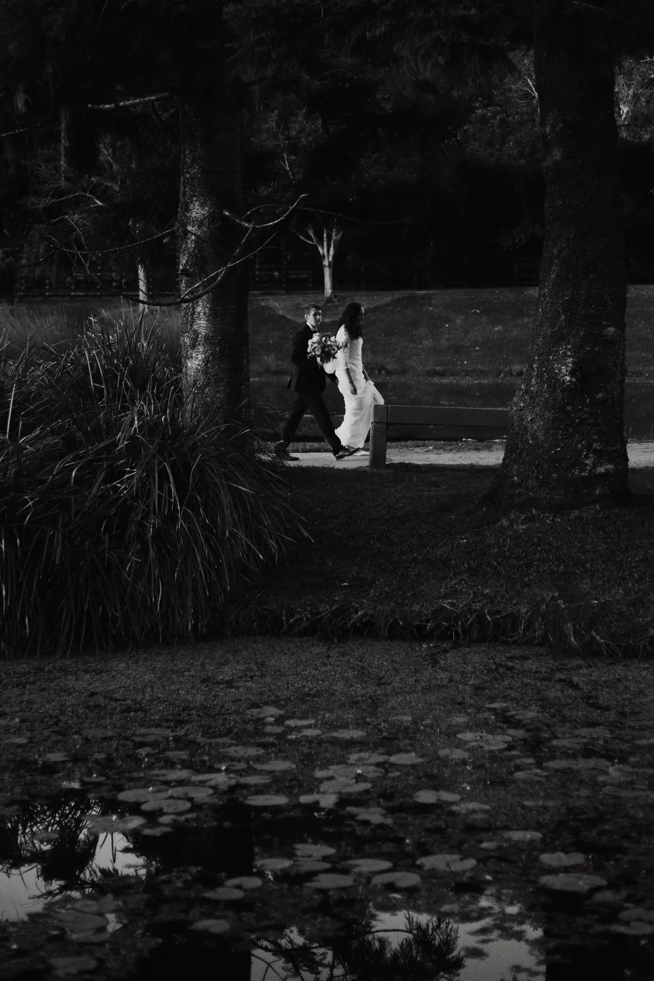 woman in white wedding dress