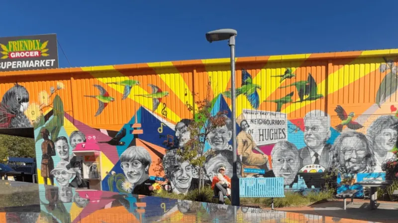 The Neighbourhood of Hughes art mural