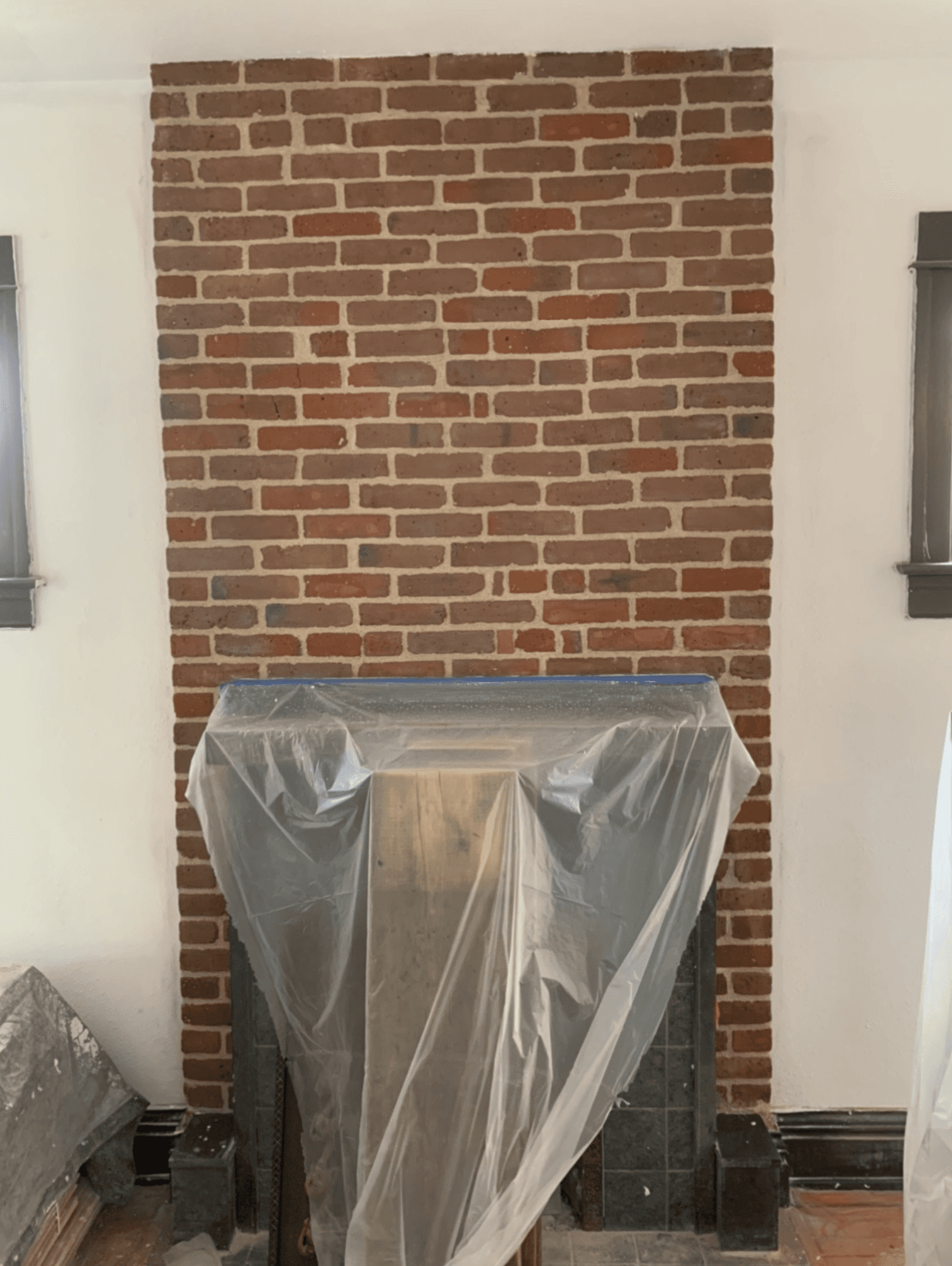 brown and white brick wall