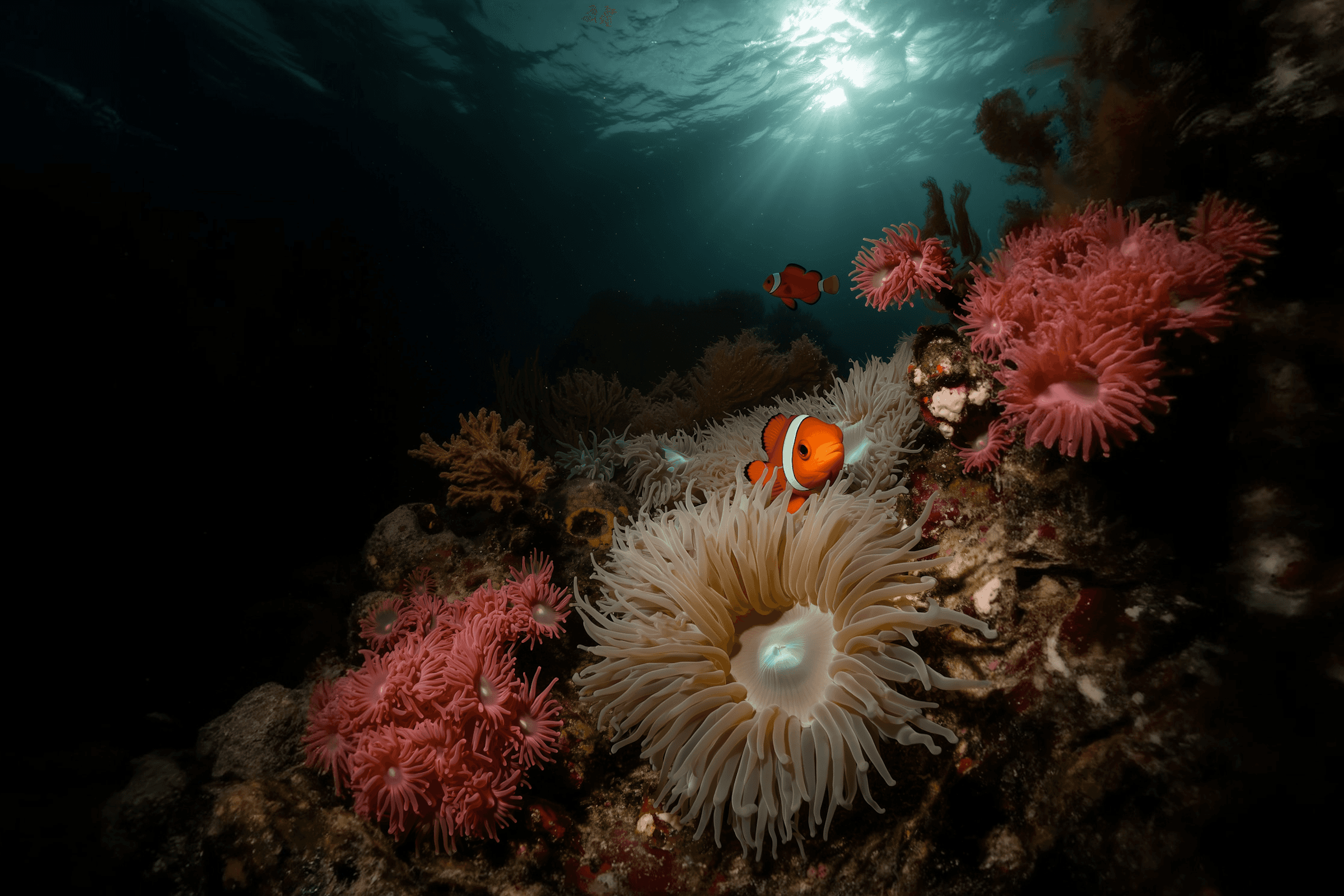 Dark ocean depth