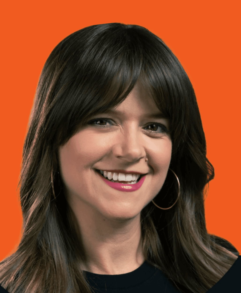 Woman smiling
