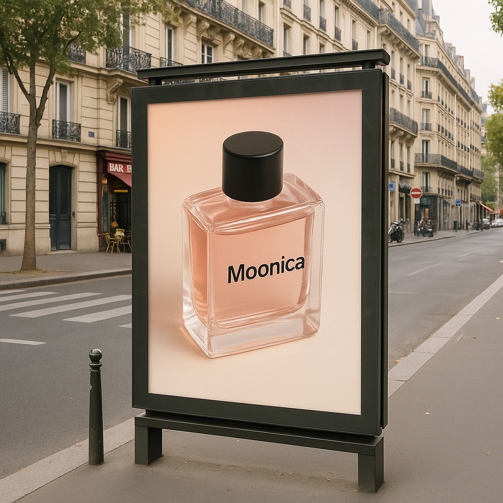 Moonica Street Ad in Paris
