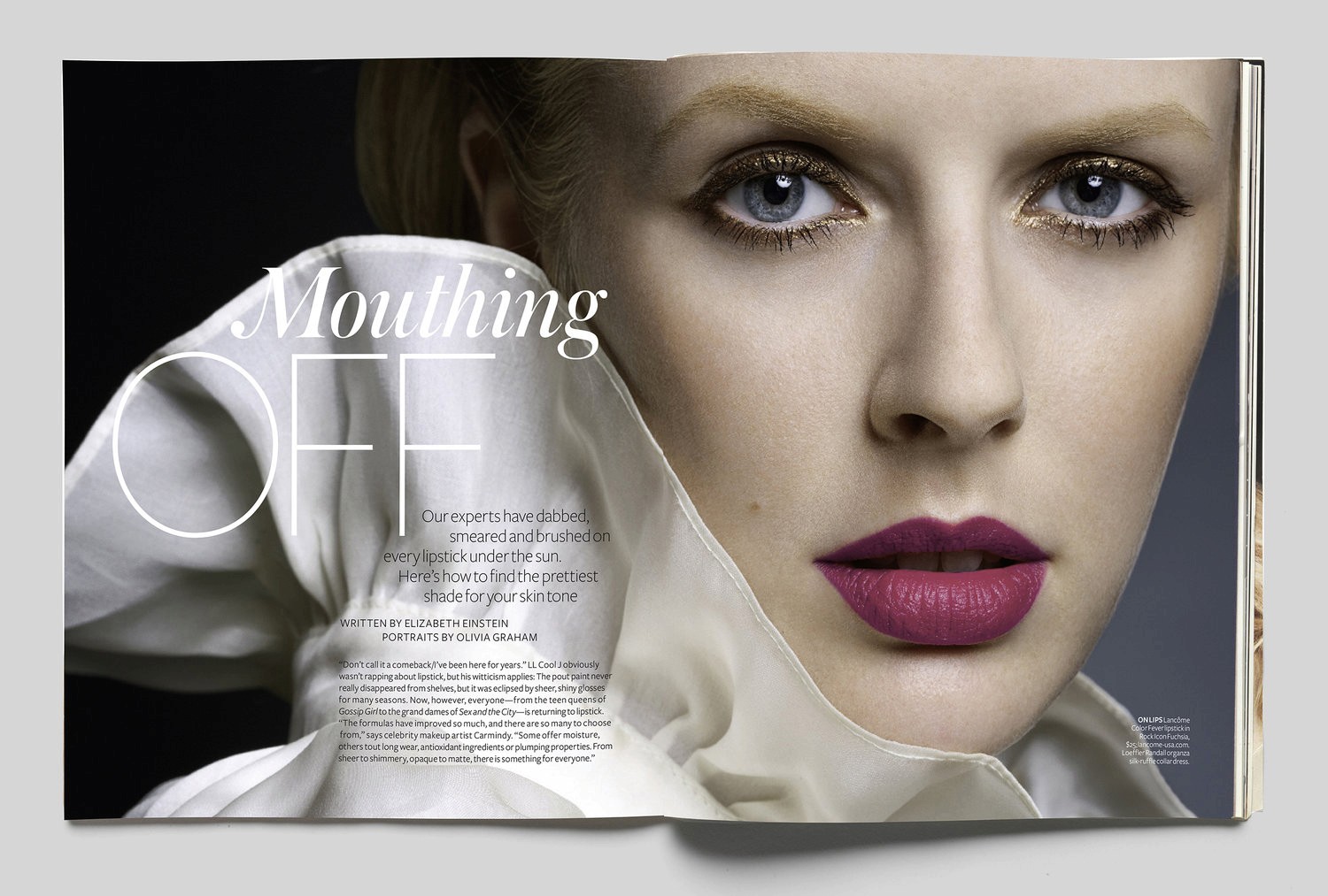 Jennifer Bowles magazine spread