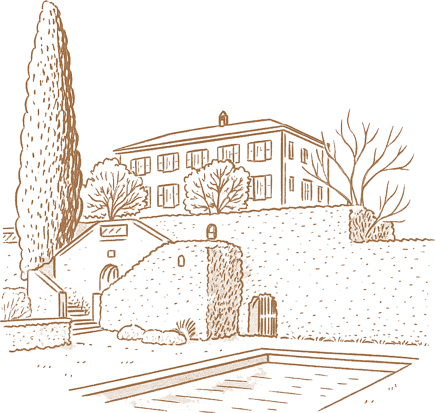 A serene outdoor wedding setup with white chairs arranged on green grass under a canopy of trees.