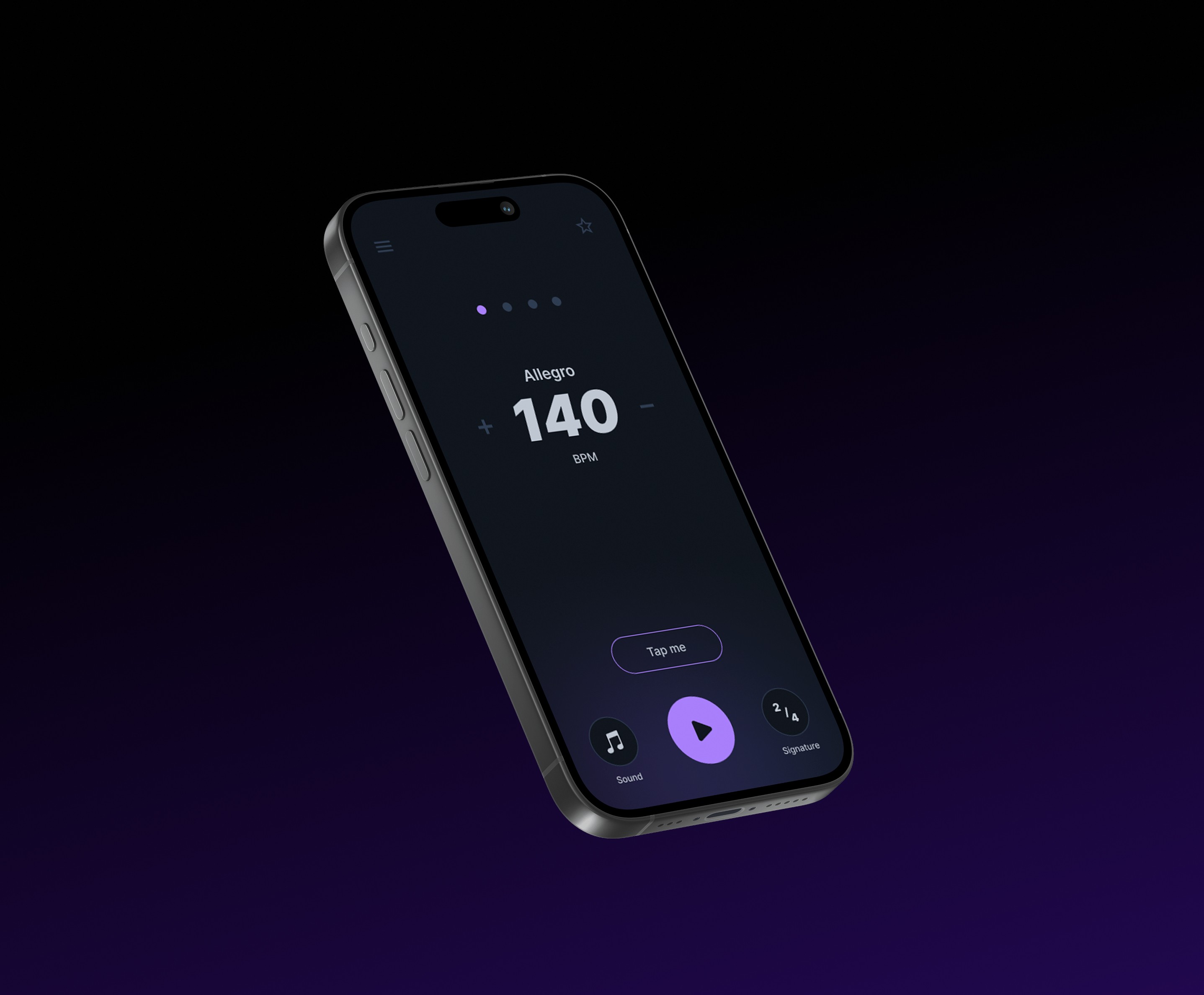 Telefon zobrazující prostředí aplikace MTRNM