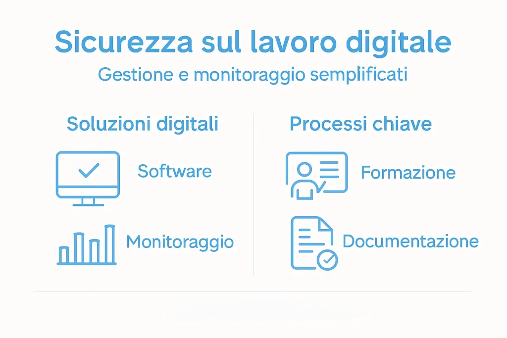 Grafico informativo sulle migliori pratiche per la sicurezza digitale in azienda