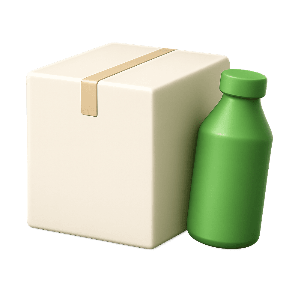 Box + Bottle 3D
