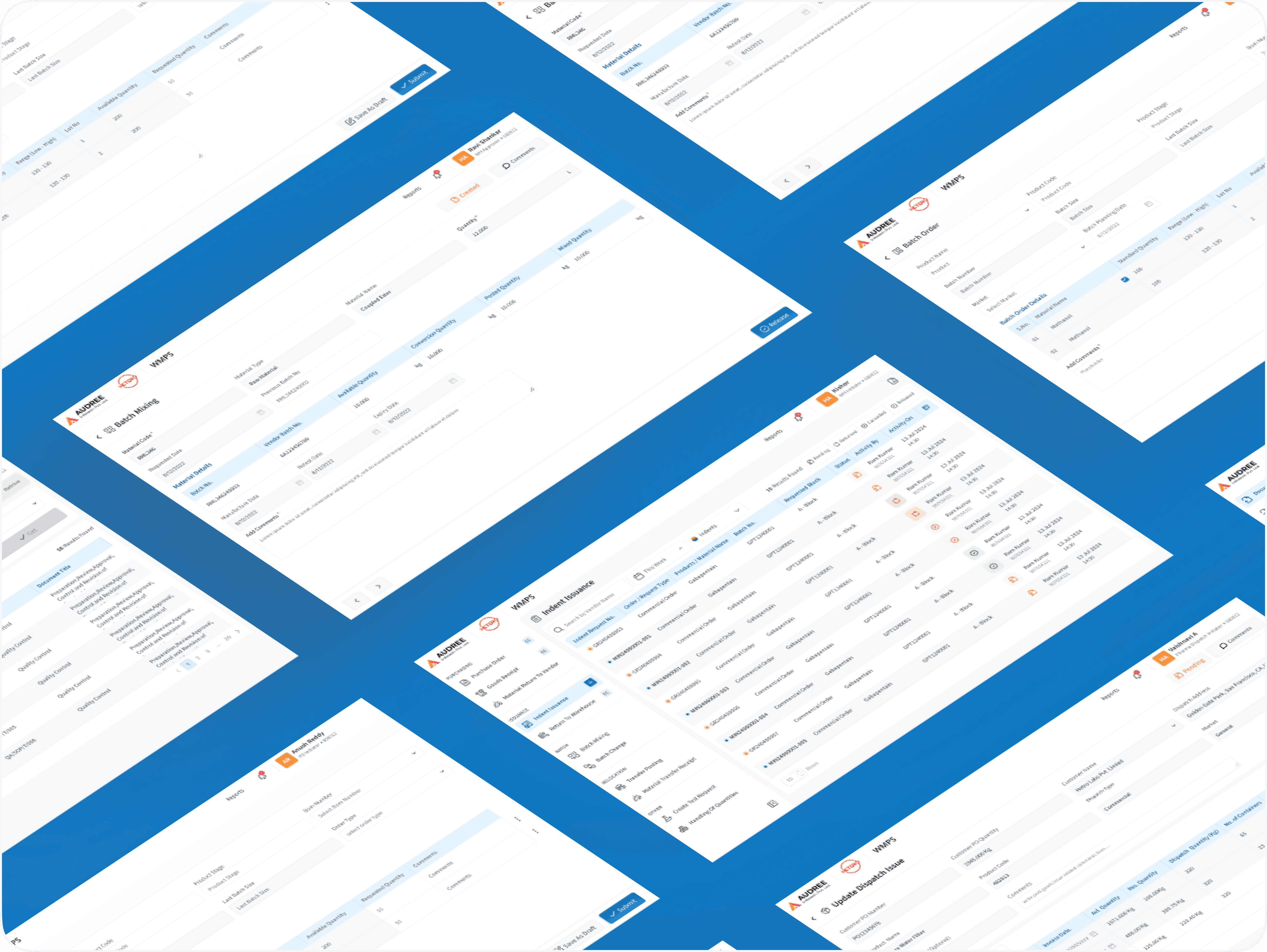 WMPS Software Screens