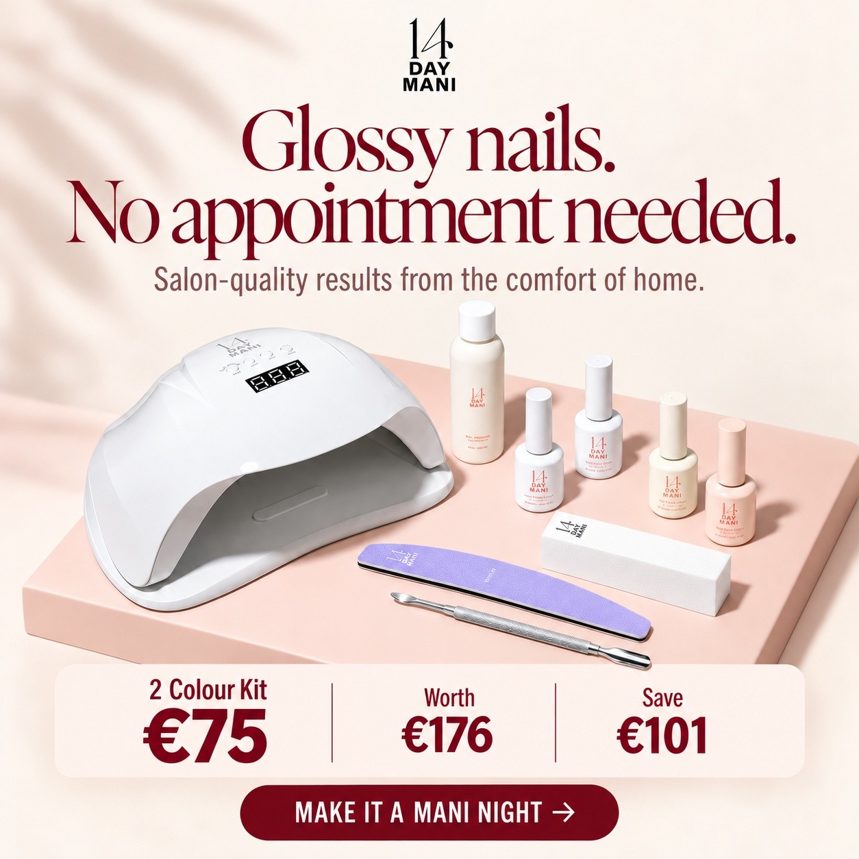 14 Day Manicure client ad