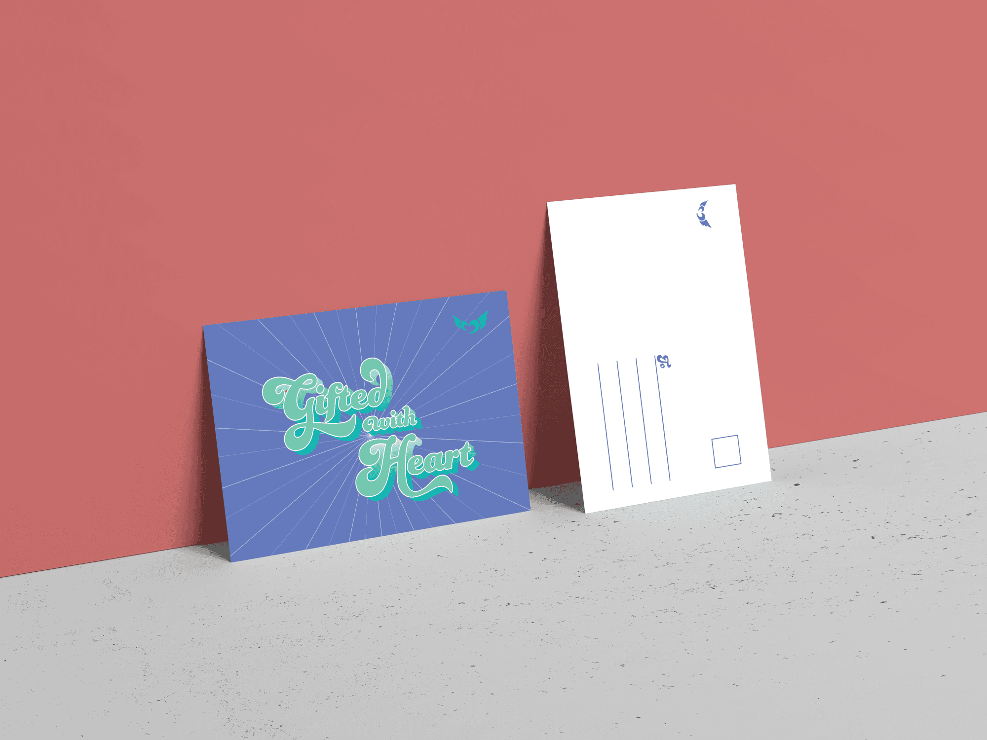 Side-fold booklet branding – Printed promotional material for Irish Heart Awards.