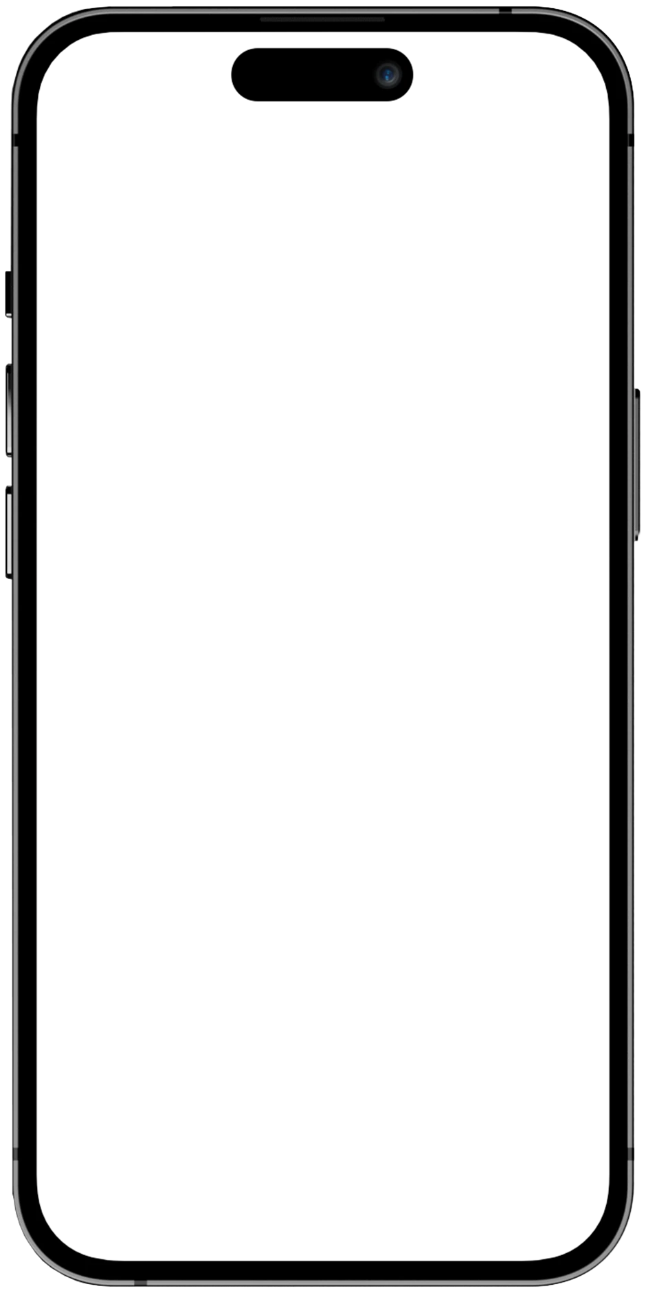 Ein schwarzer iPhone-Rahmen.