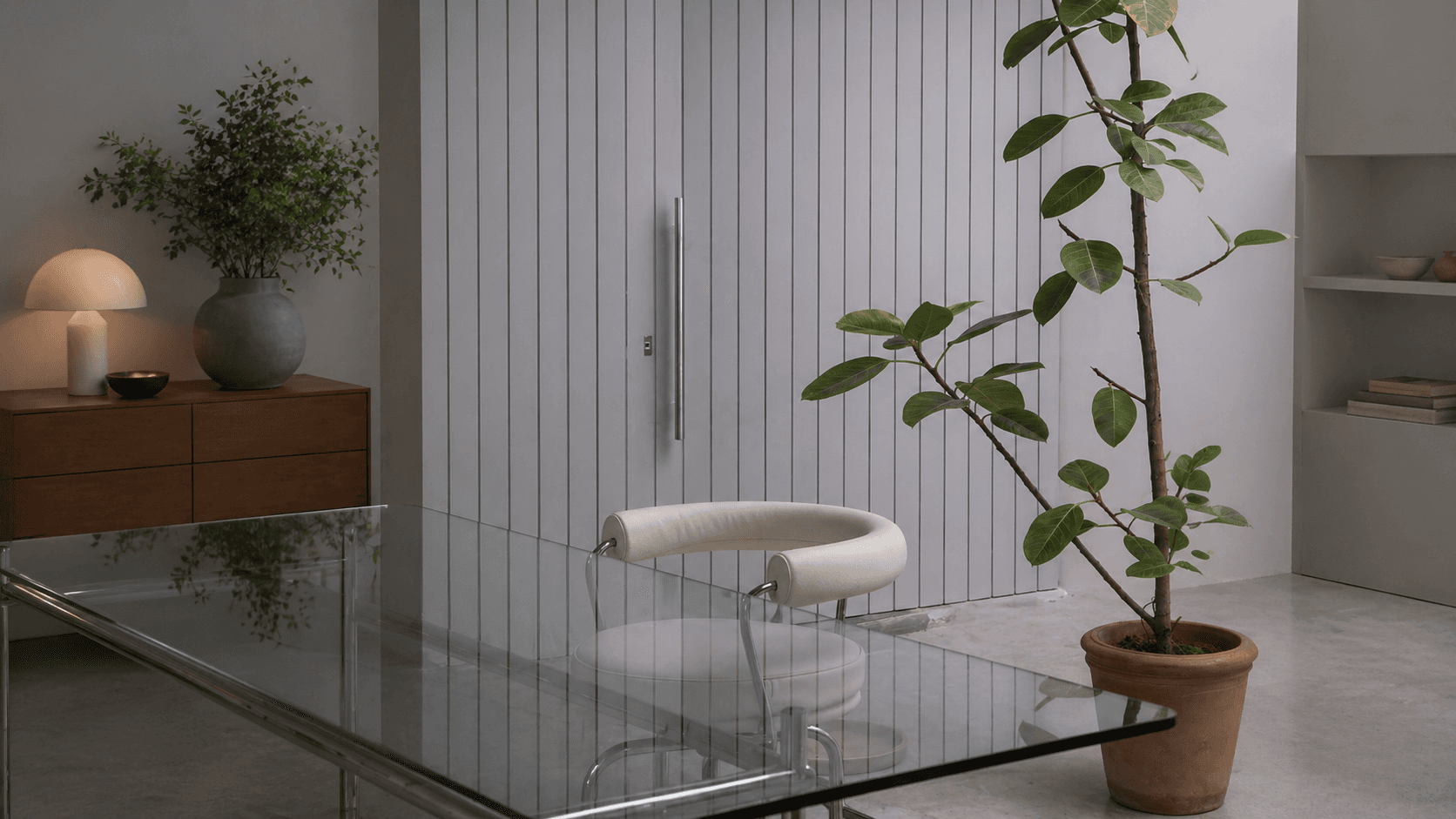 Misty mountains shrouded in fog on a dark day