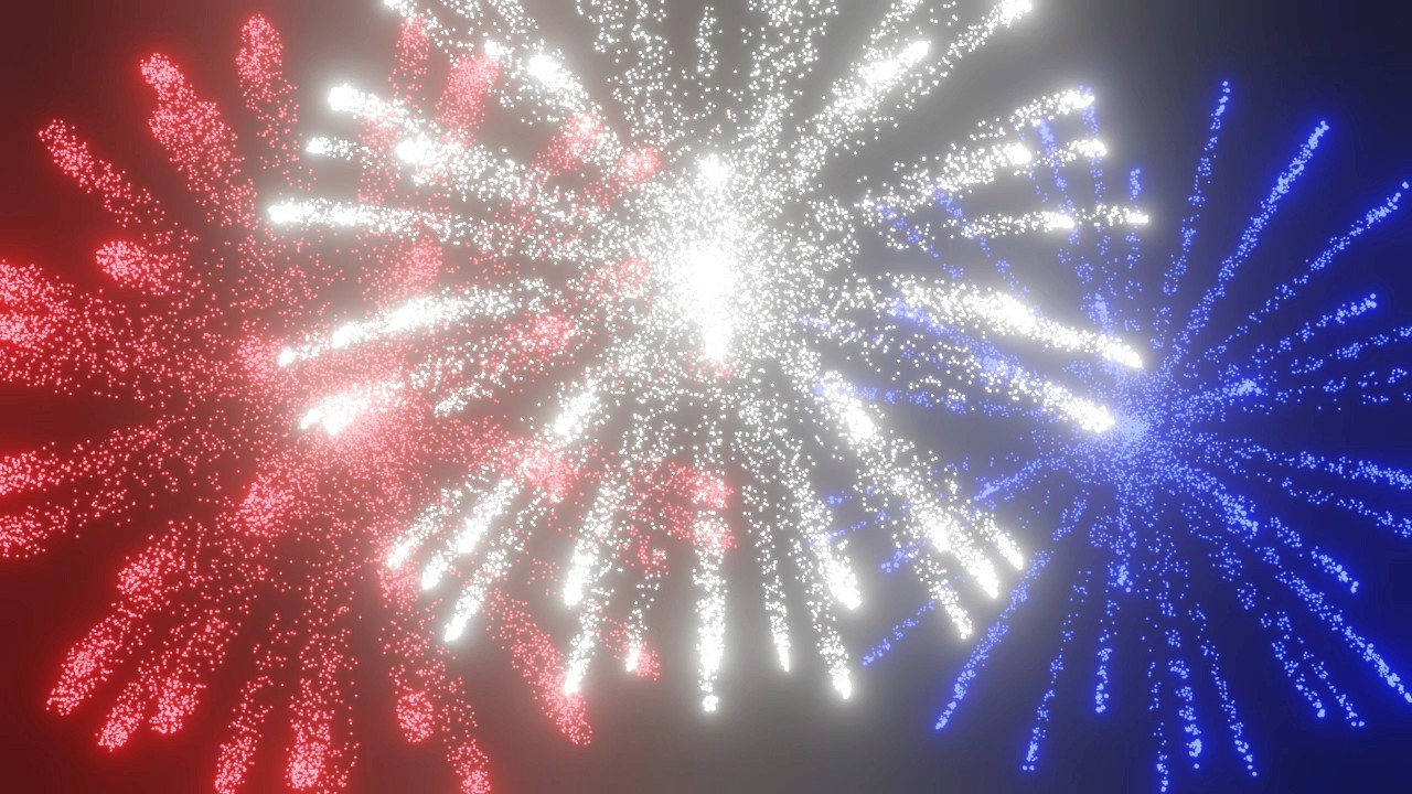 3D Rendering of Fireworks