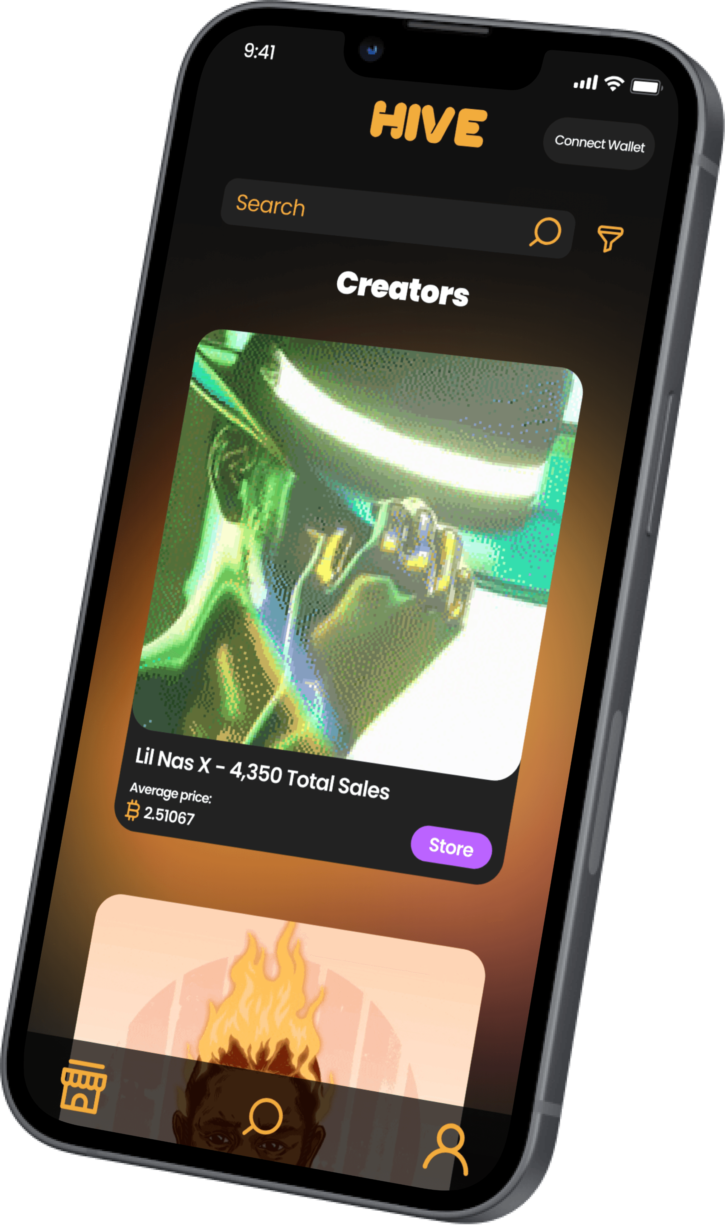 Discover New Creators Mockup