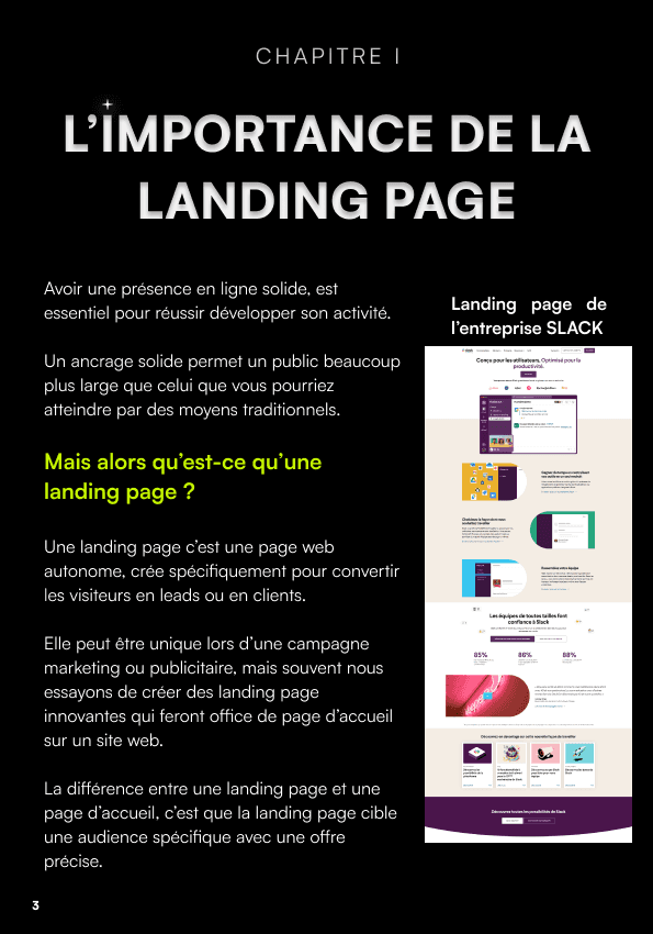 preview ebook landing page