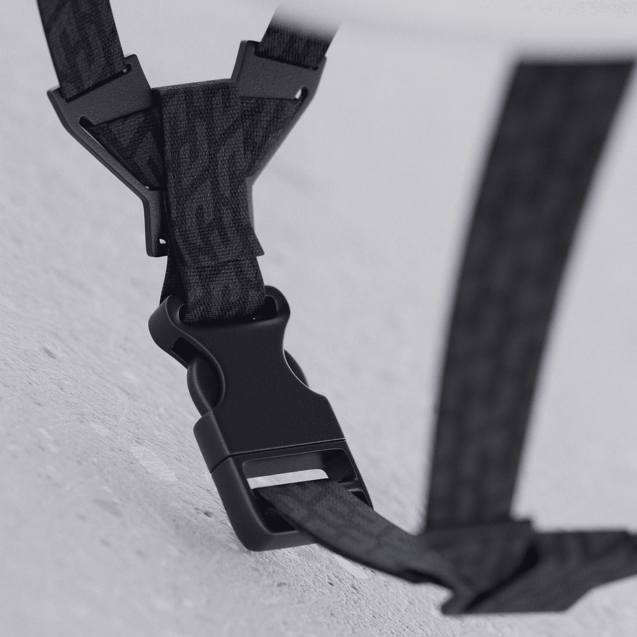Holoride cycling helmet strap detail