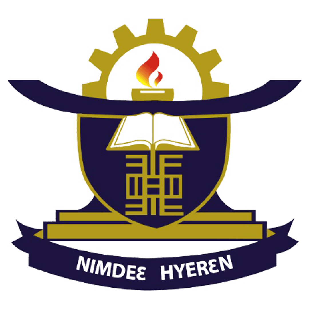 Logo of Kuwait Technical University featuring an open book and a flame within a circular design.
