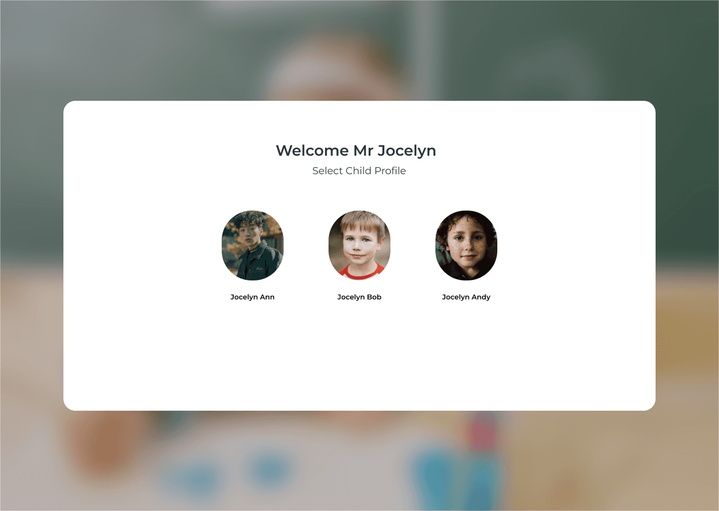 Select Child Profile