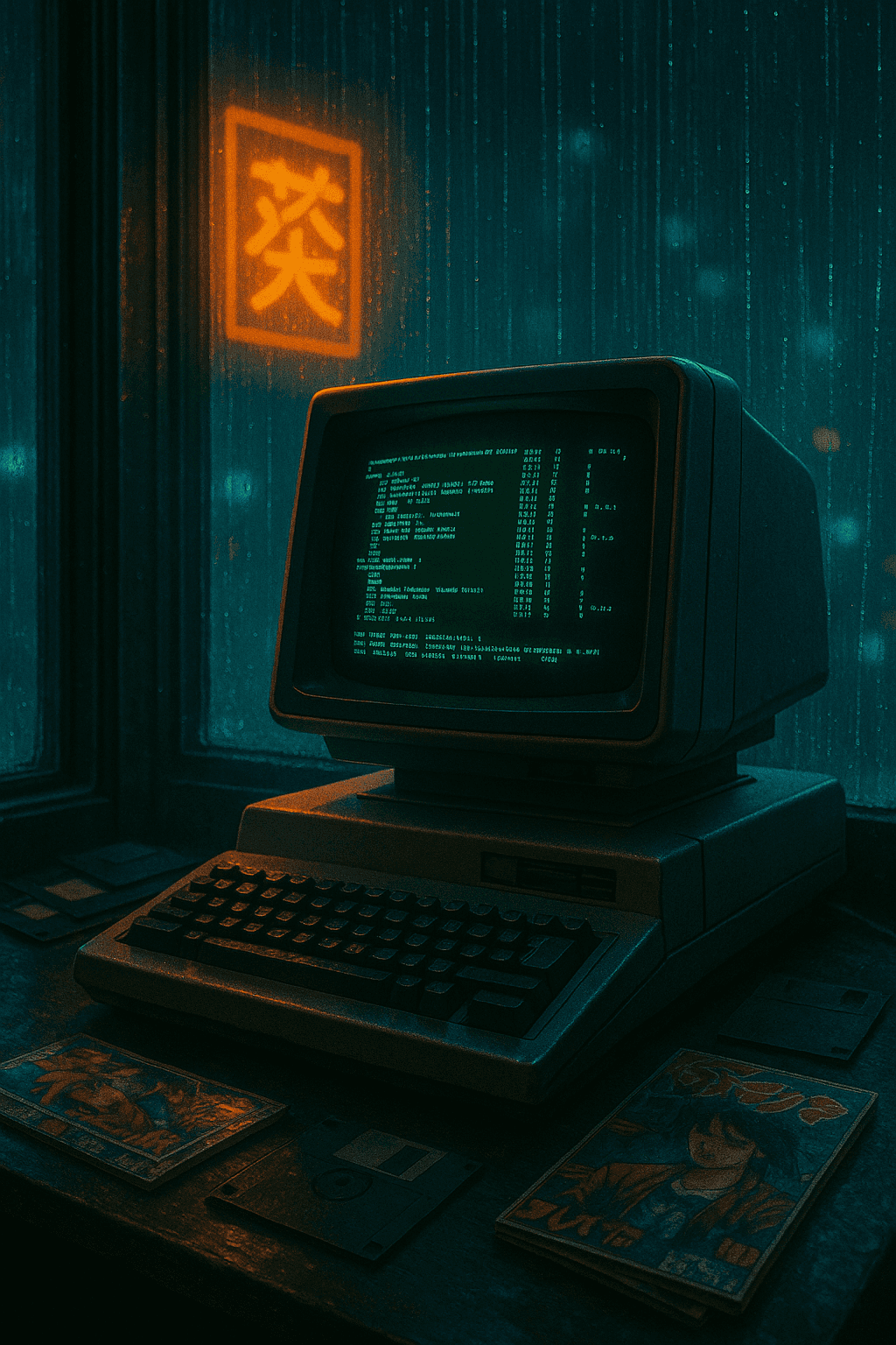 A smiling woman with her arms crossed, standing against a dark green background. She has long, dark hair.