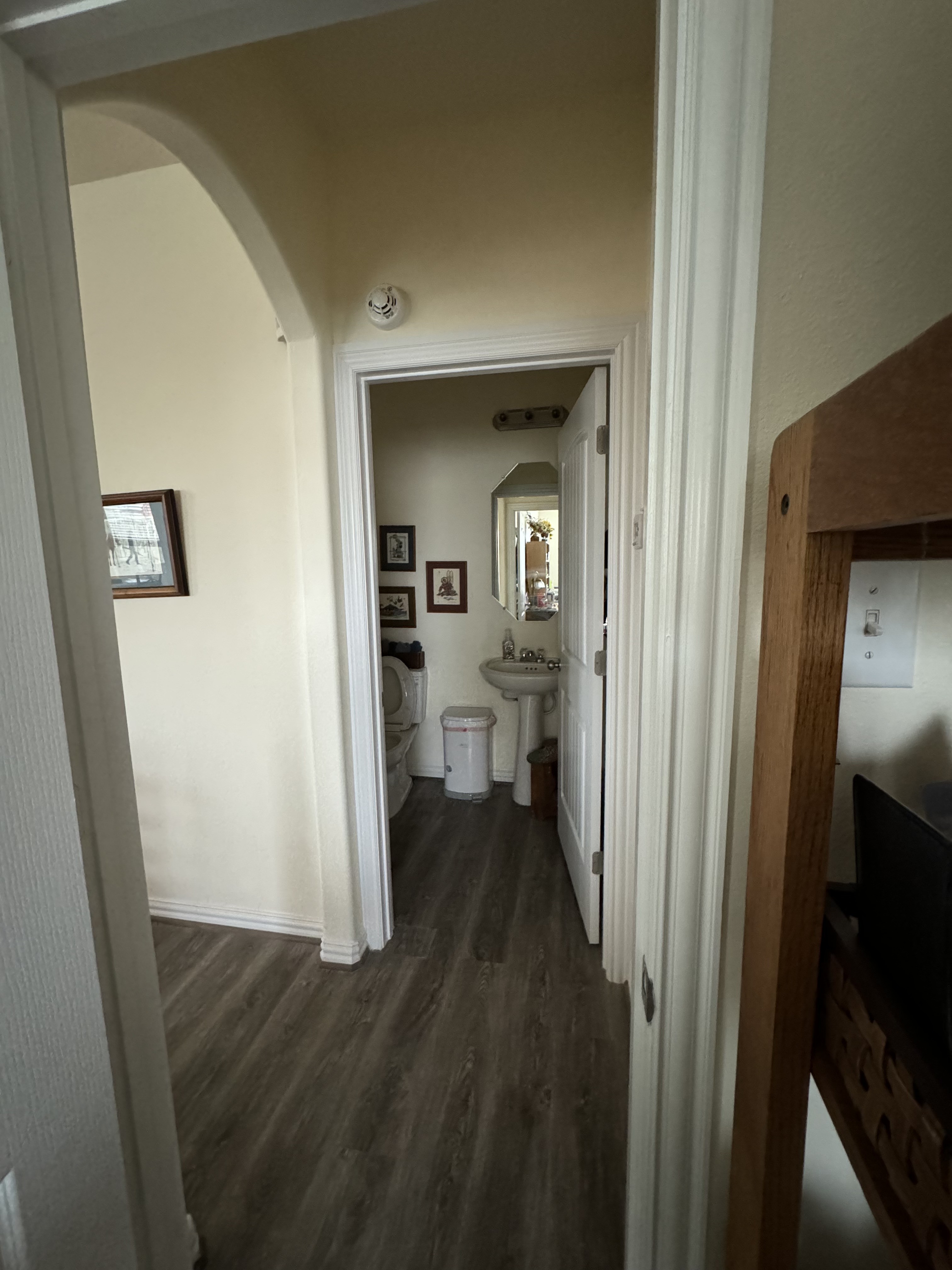 Zero-entry roll-in shower remodel