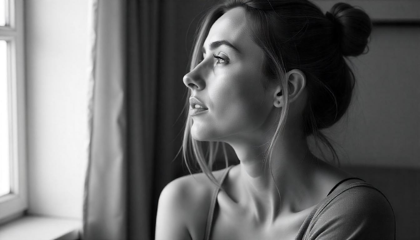 heso blog, woman looking out into the window looking to solve her self doubt