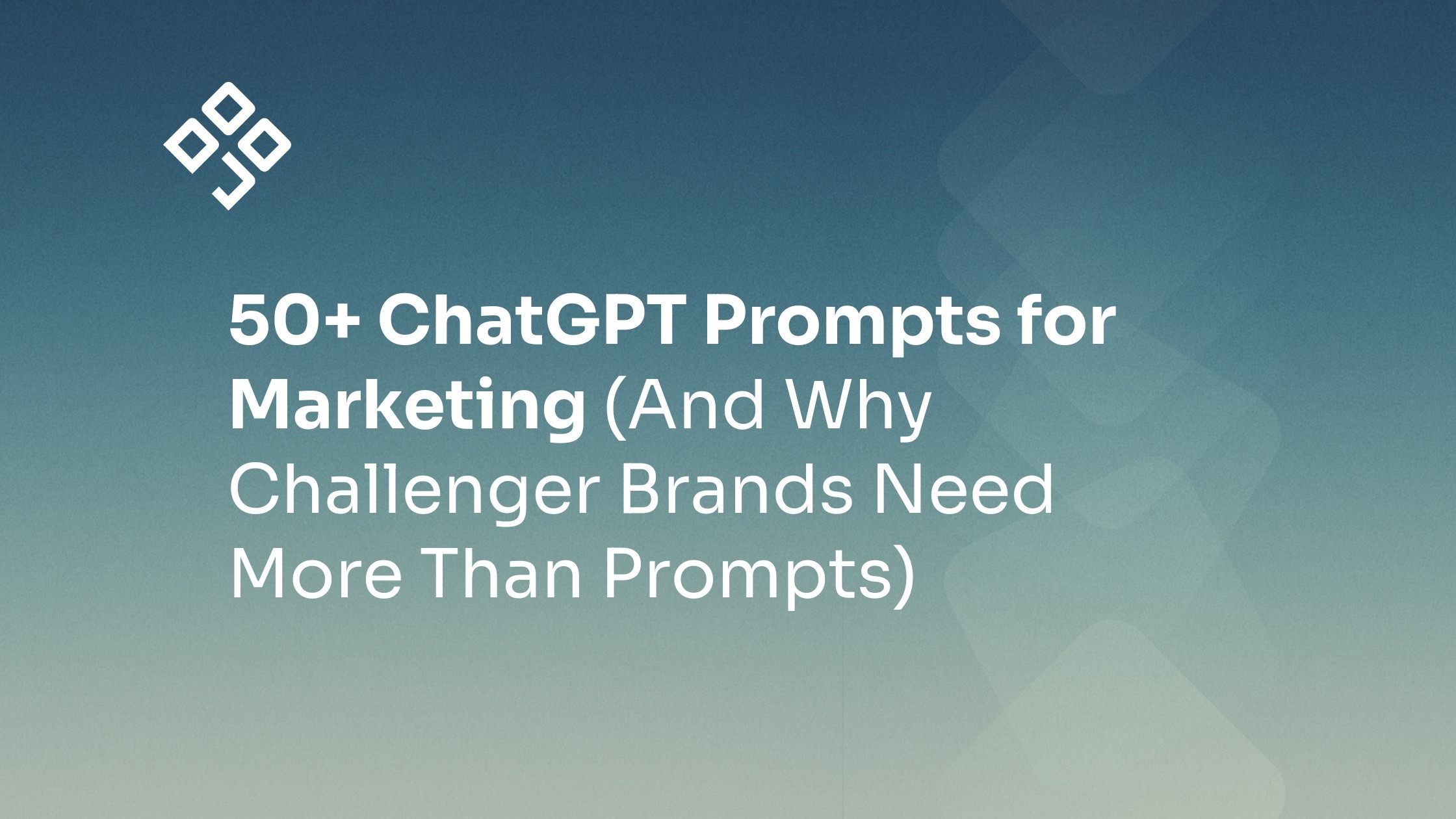(And Why Challenger Brands Need More Than Prompts)