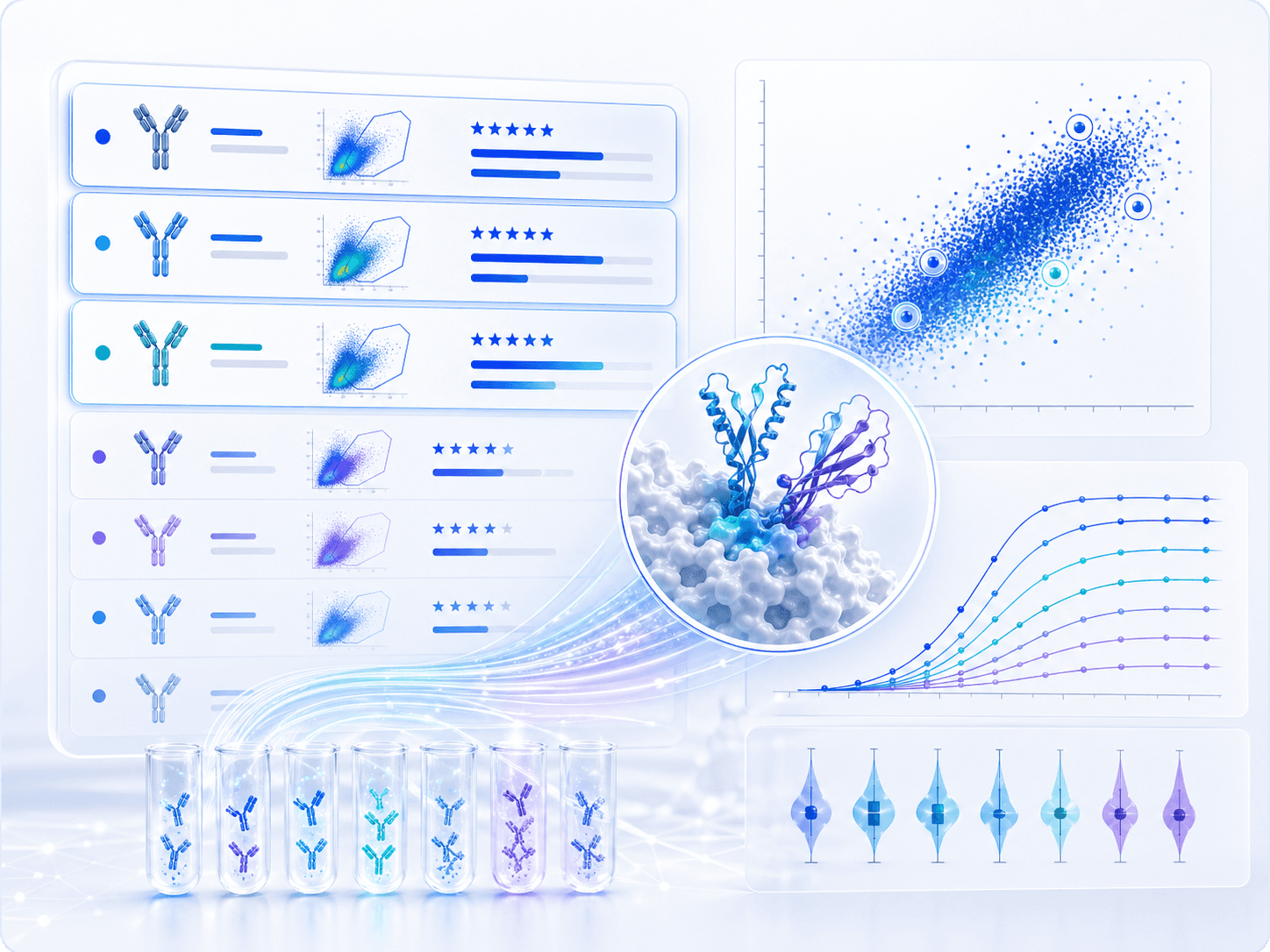 EGF yeast display FACS cell gating background for the DuneX binder discovery case study