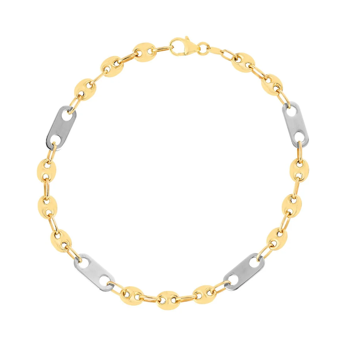 Bracelet en deux ors 375