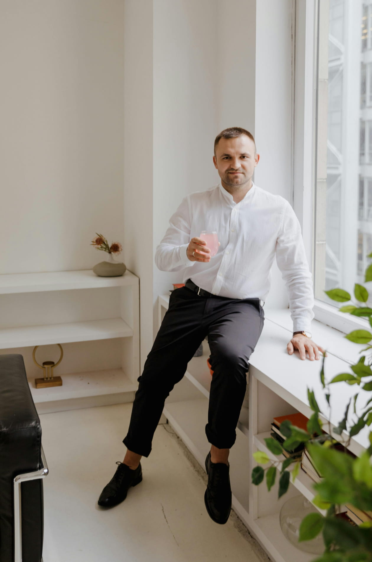 A professional real estate advisor in a modern office setting