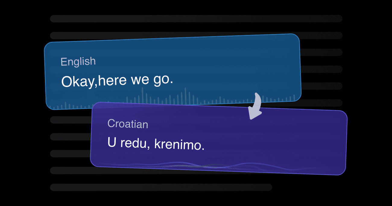 Vozo's AI video translator showing context-aware Spanish translation