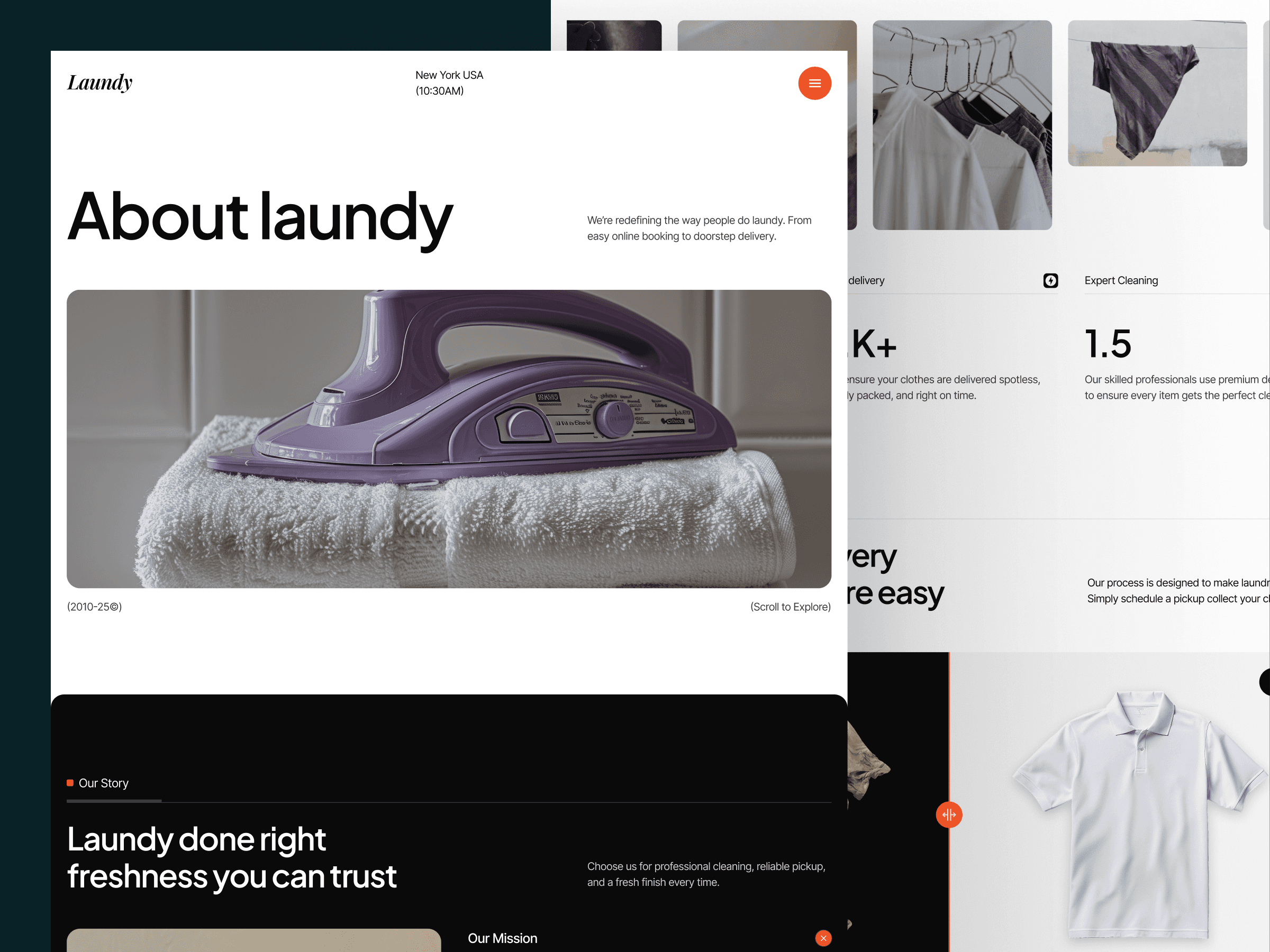 framer laundry template