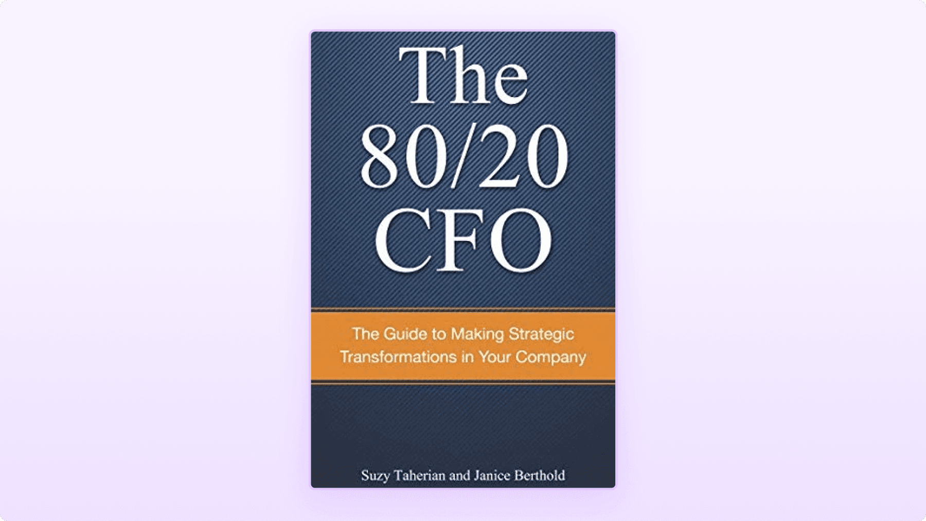 the 80 20 cfo how to make strategic transformations in your company book