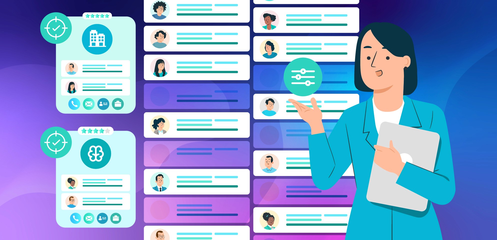 Niche Delegate Lists for Conferences