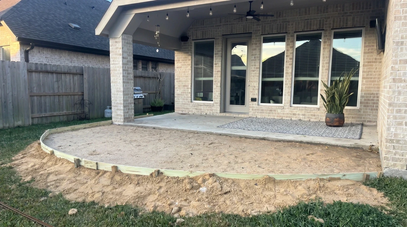 hardscaping gallery before image