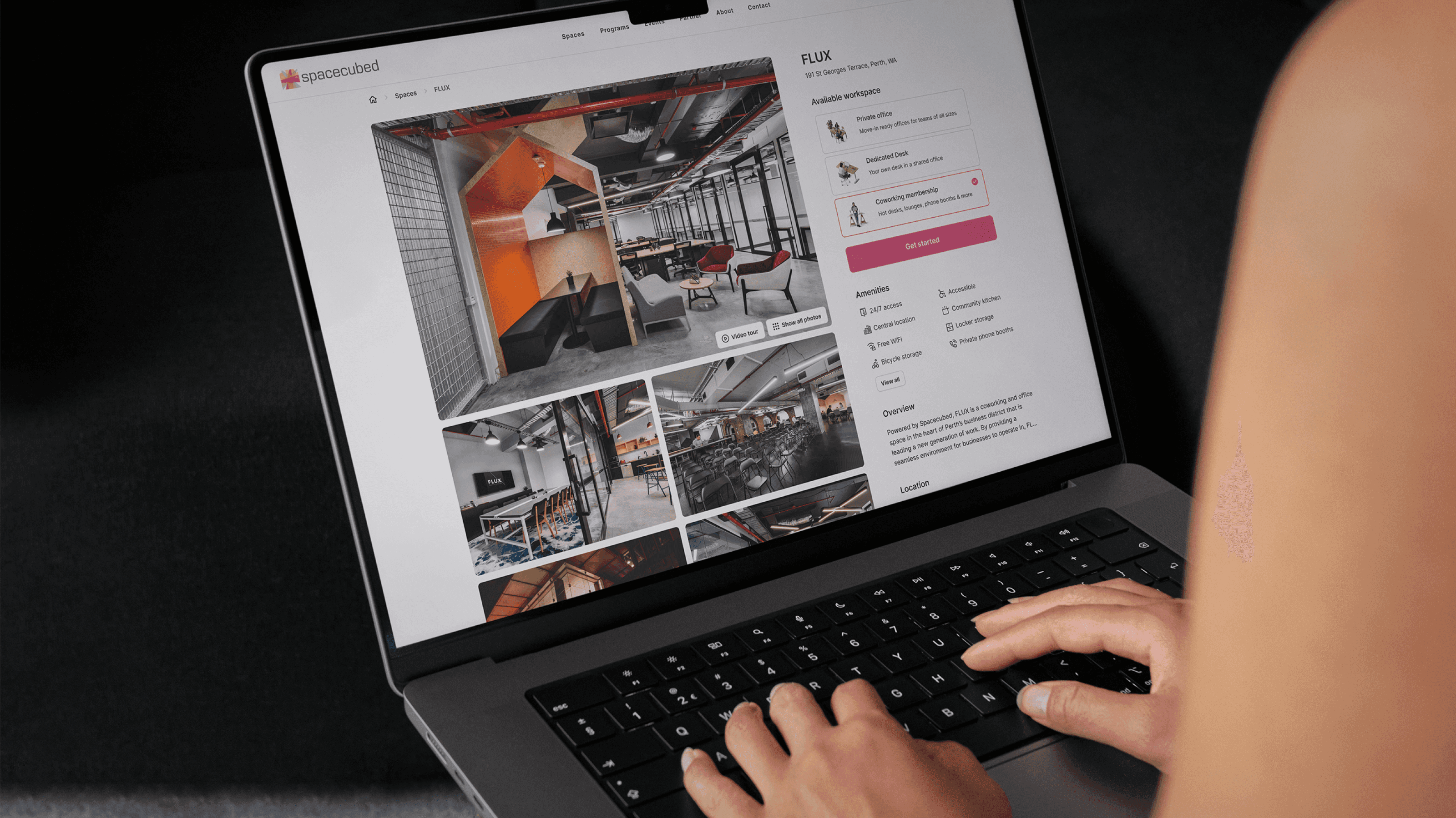 Framer website preview showing homepage and mobile view