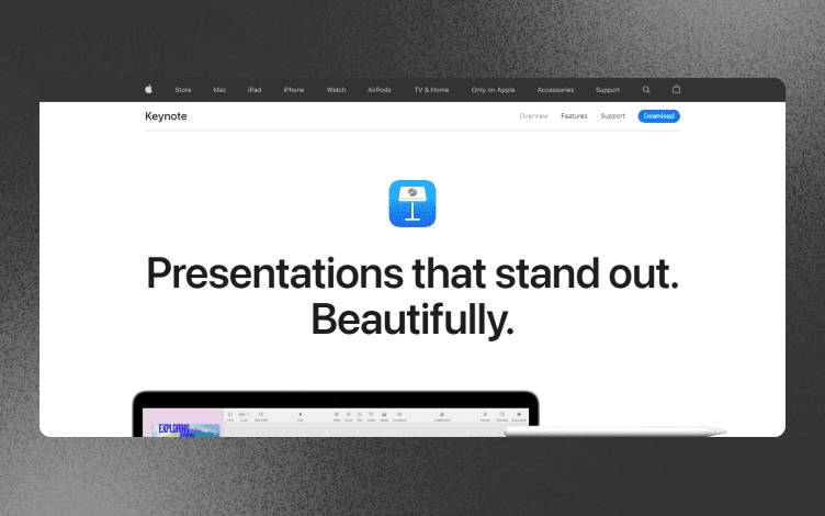 Keynote dashboard