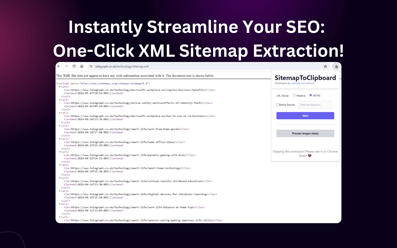 SitemapToClipboard