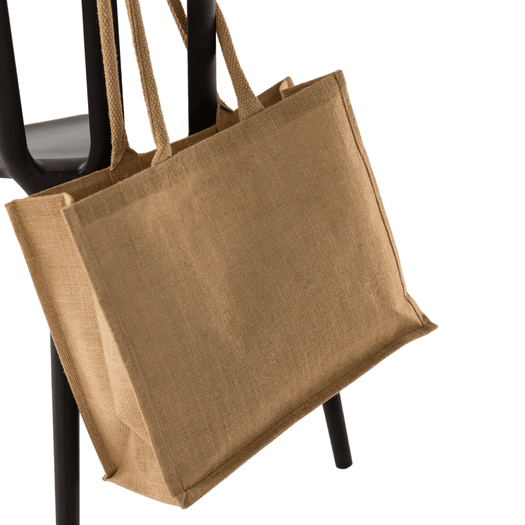 image of an eco-friendly, strong, and durable reusable Jute tote bag