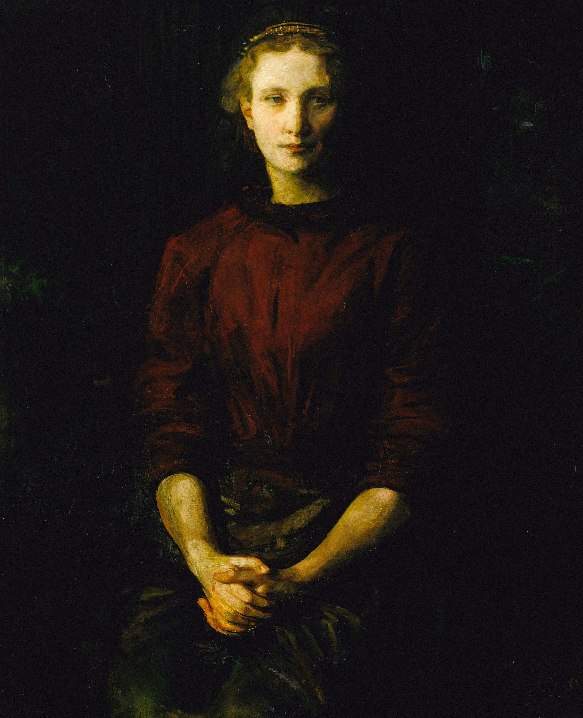 Figure in Umber and Ochre