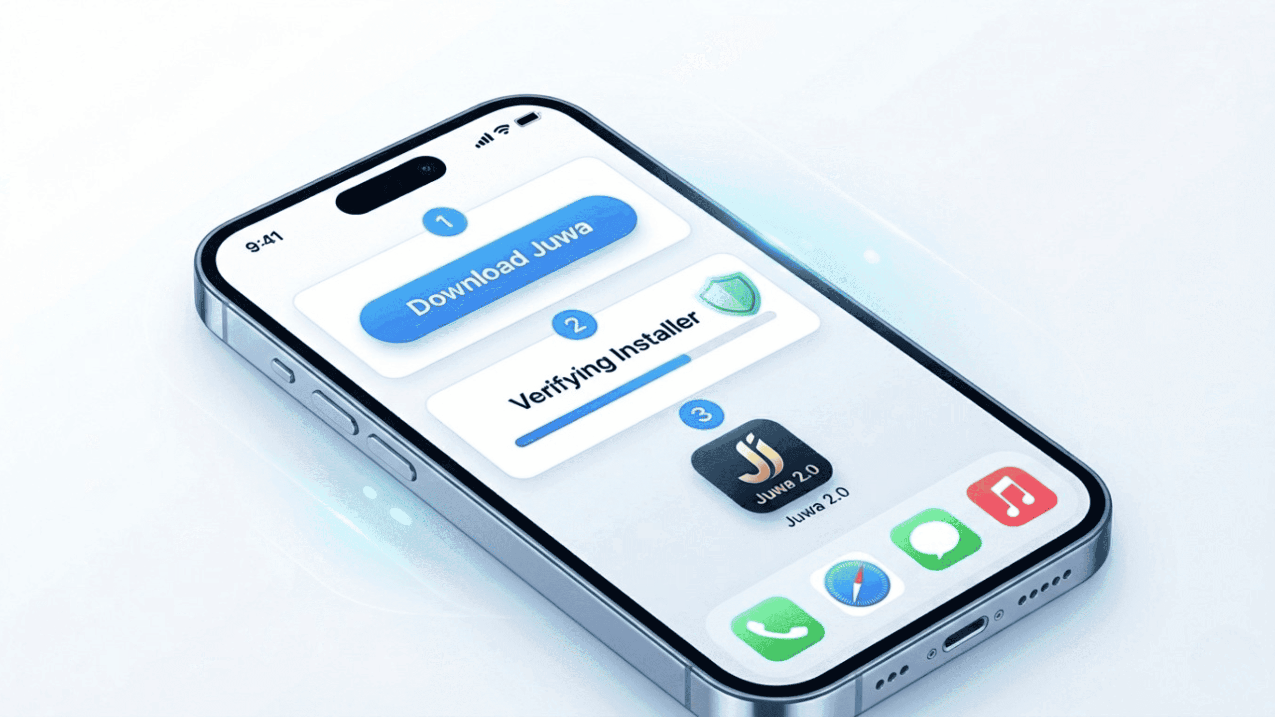 How to add Juwa 2.0 to iPhone home screen