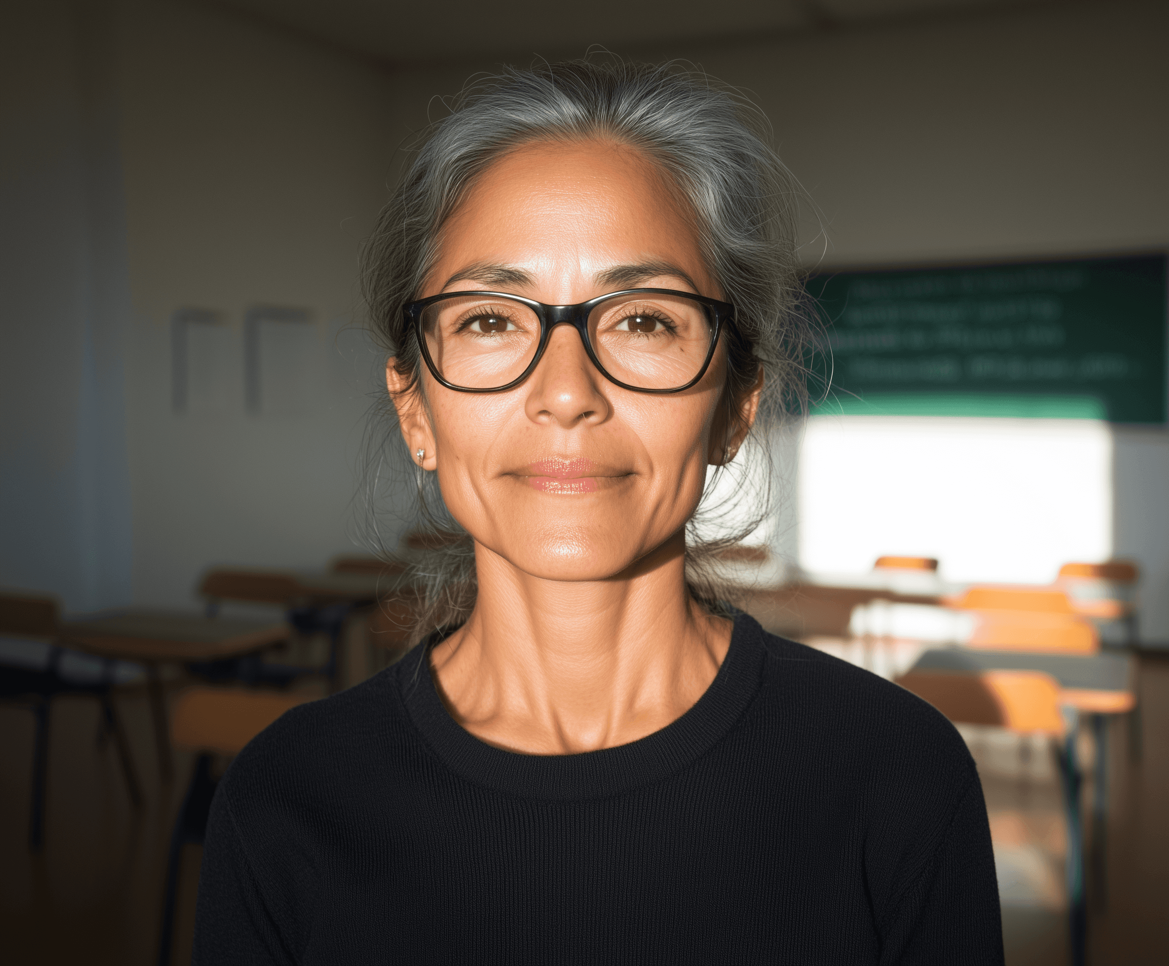 A female doctor smiling at a patient