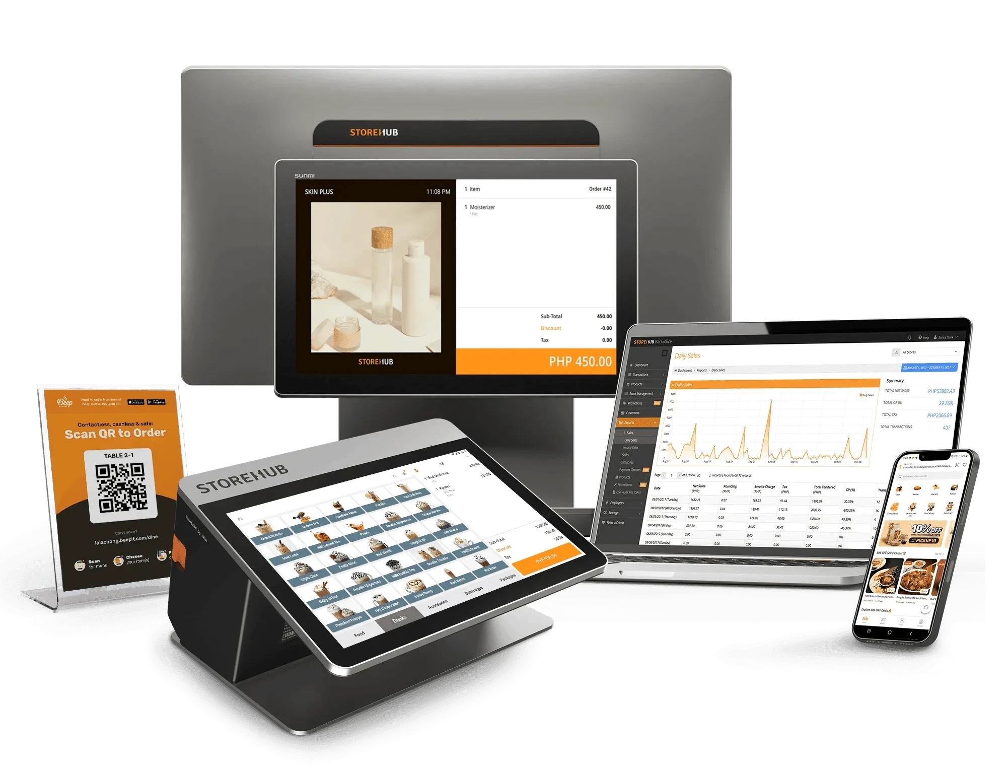 All-in-one POS system in the Philippines for restaurants and retail with hardware, analytics and business management